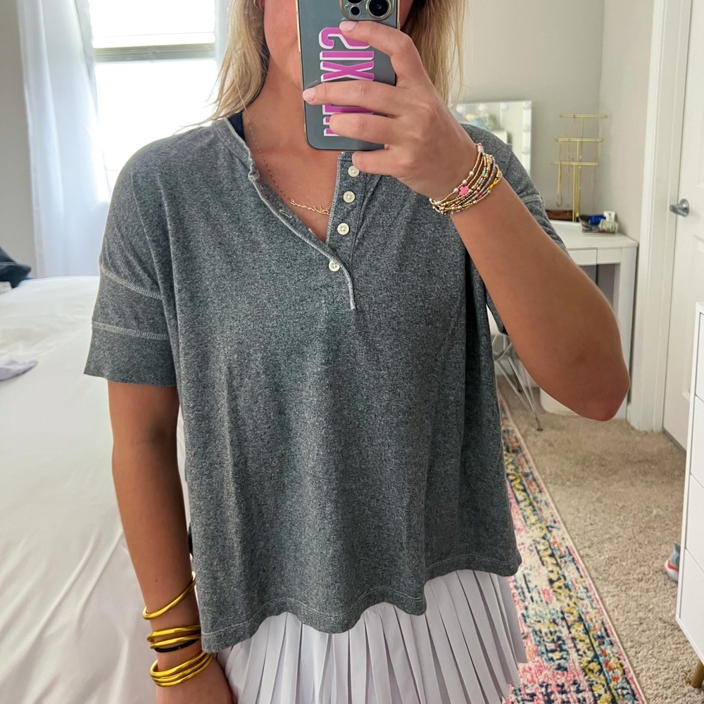 American Eagle Henley Tee